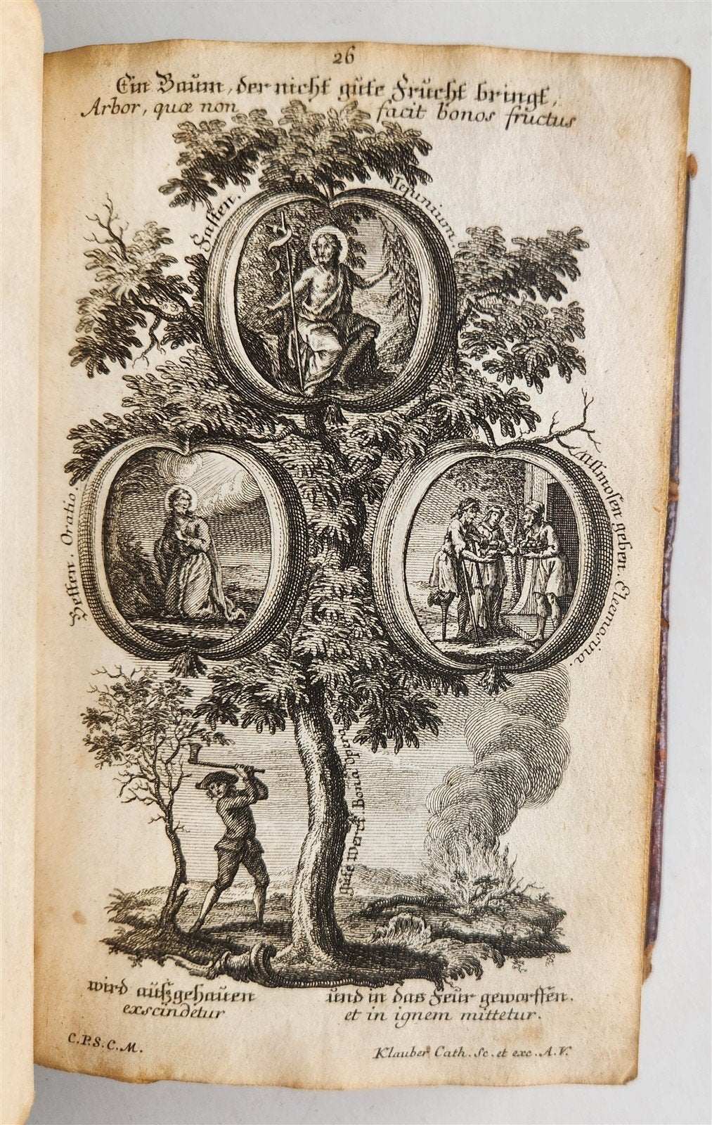 1751 CATECHISM antique ILLUSTRATED rare