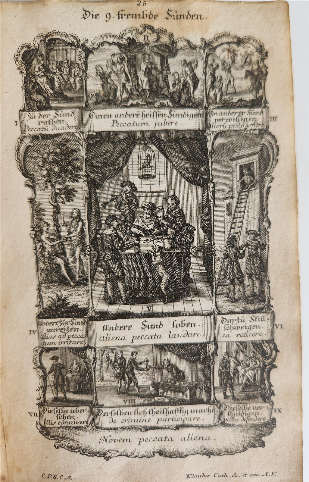 1751 CATECHISM antique ILLUSTRATED rare