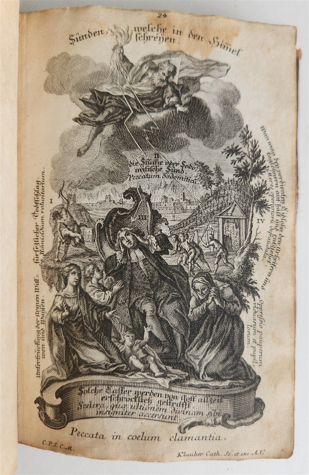 1751 CATECHISM antique ILLUSTRATED rare