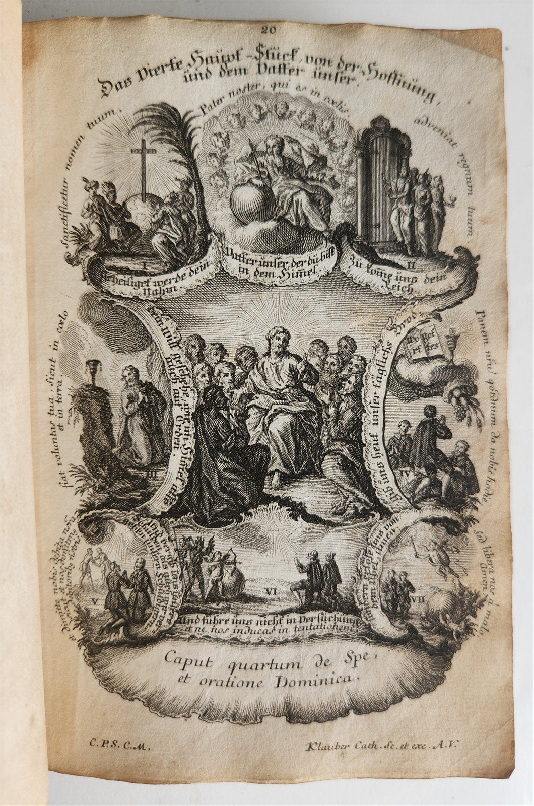 1751 CATECHISM antique ILLUSTRATED rare