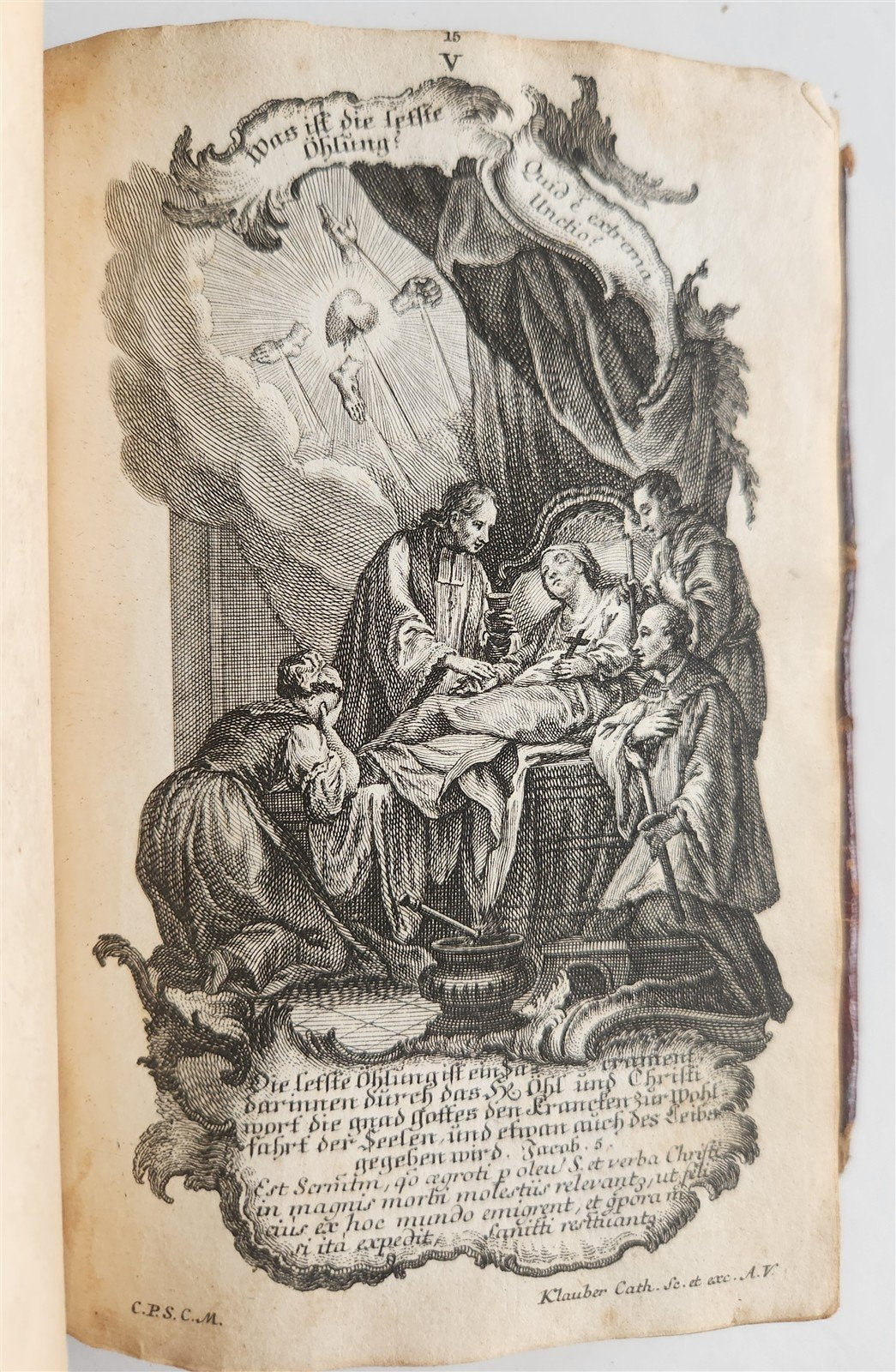 1751 CATECHISM antique ILLUSTRATED rare
