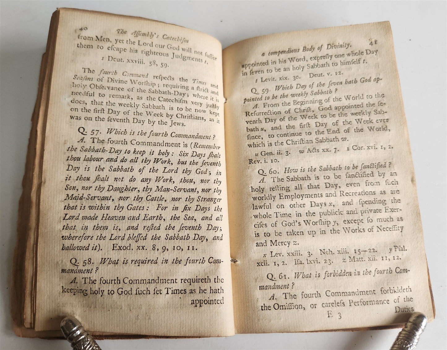 1756 FORM of SOUND WORDS CATECHISM ANALIZED & EXPLAINED antique in ENGLISH