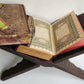 1900 OTTOMAN KORAN antique QURAN Turkish w/ WOODEN STAND & GILT SLIP CASE