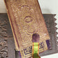 1900 OTTOMAN KORAN antique QURAN Turkish w/ WOODEN STAND & GILT SLIP CASE