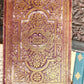 1900 OTTOMAN KORAN antique QURAN Turkish w/ WOODEN STAND & GILT SLIP CASE