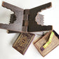 1900 OTTOMAN KORAN antique QURAN Turkish w/ WOODEN STAND & GILT SLIP CASE
