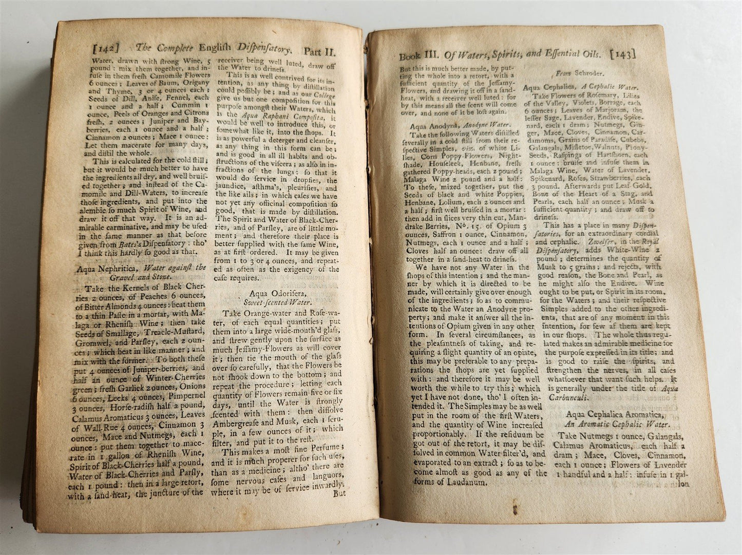 1749 Pharmacopoeia Complete English Dispensatory ANTIQUE by John Quincy