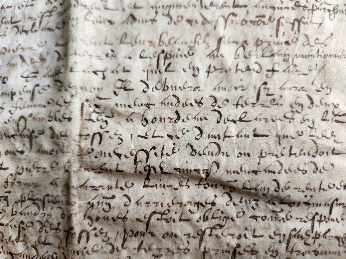 1617 MANUSCRIPT on VELLUM ANTIQUE LEGAL DOCUMENT in Spanish 24 pages