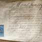 1737 MANUSCRIPT on VELLUM ANTIQUE LEGAL DOCUMENT in ENGLISH 18th CENTURY