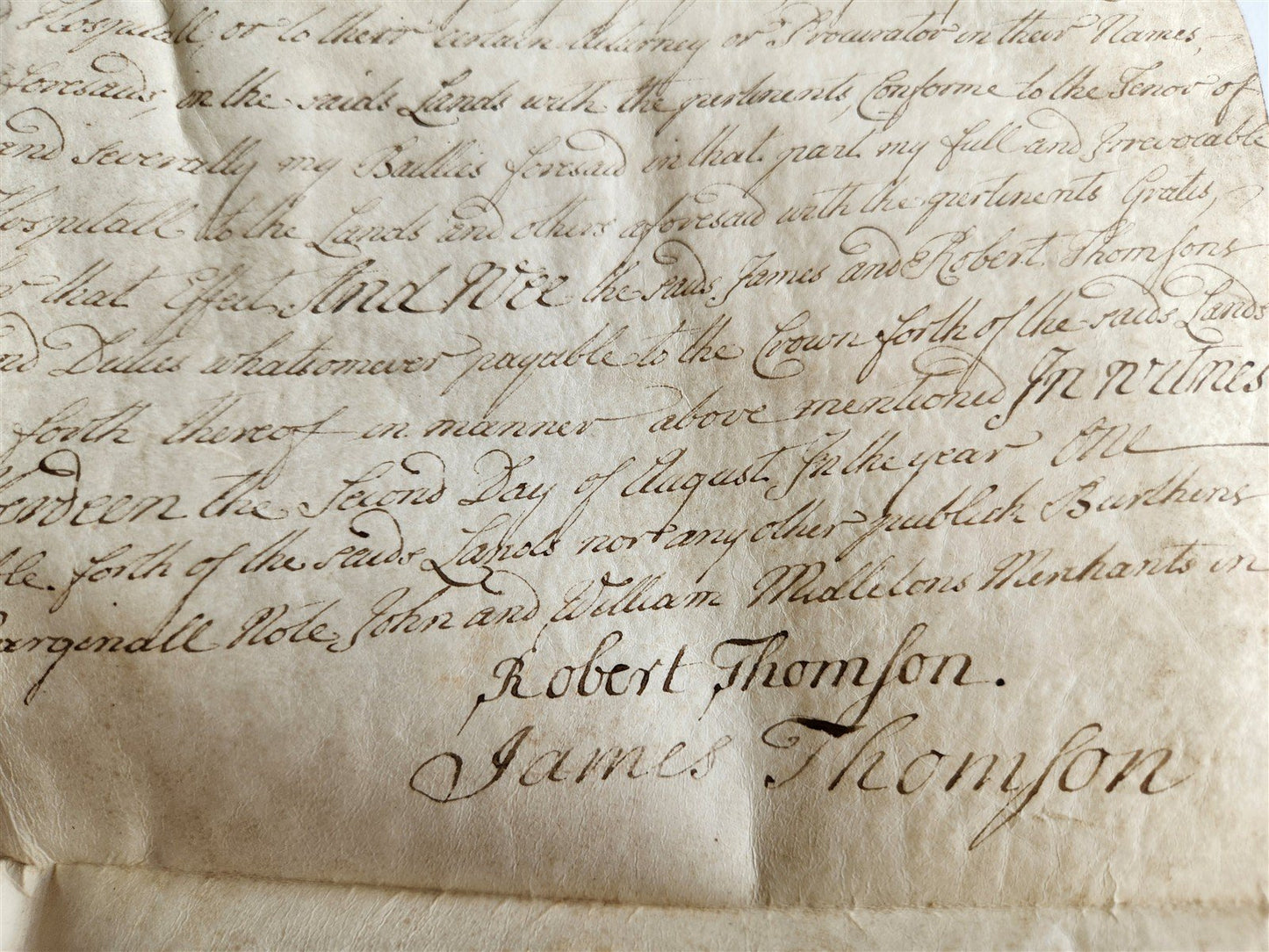 1737 MANUSCRIPT on VELLUM ANTIQUE LEGAL DOCUMENT in ENGLISH 18th CENTURY