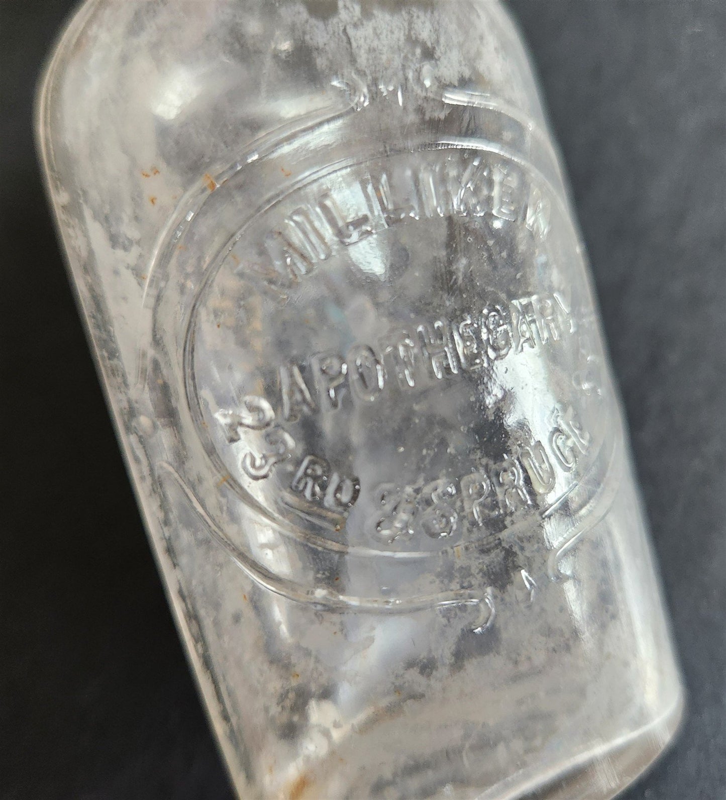 LOT of 16 antique PHARMACY BOTTLES apothecary drug store