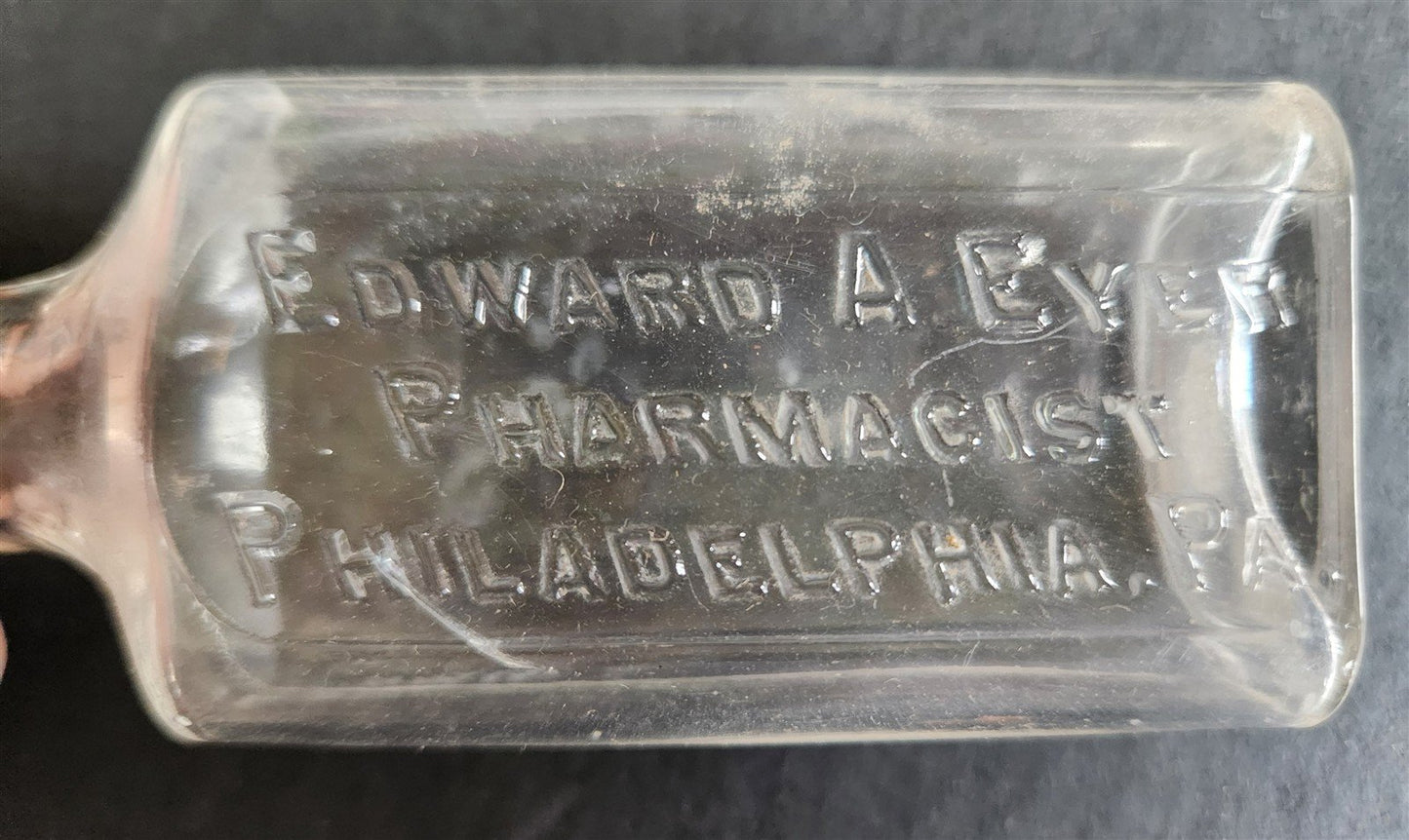 LOT of 16 antique PHARMACY BOTTLES apothecary drug store