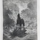 1869 DON QUIXOTE by CERVANTES antique GUSTAVE DORE ILLUSTRATED FOLIO in GERMAN