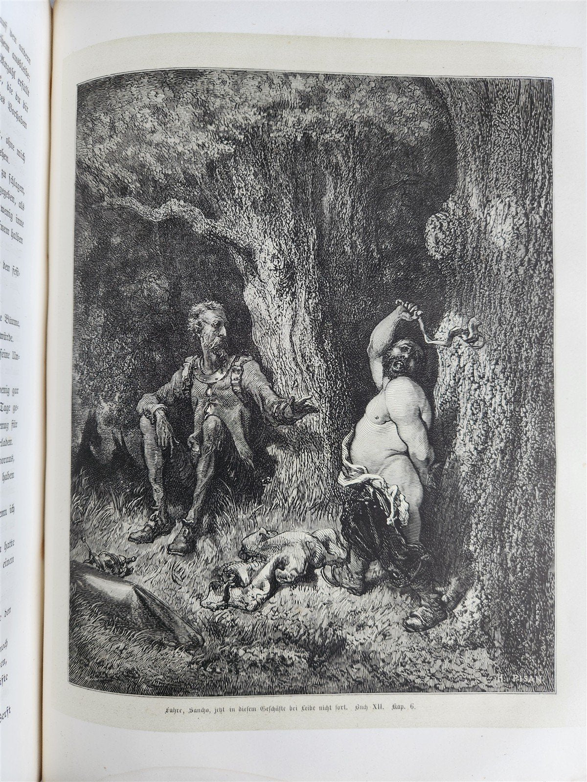 1869 DON QUIXOTE by CERVANTES antique GUSTAVE DORE ILLUSTRATED FOLIO in GERMAN