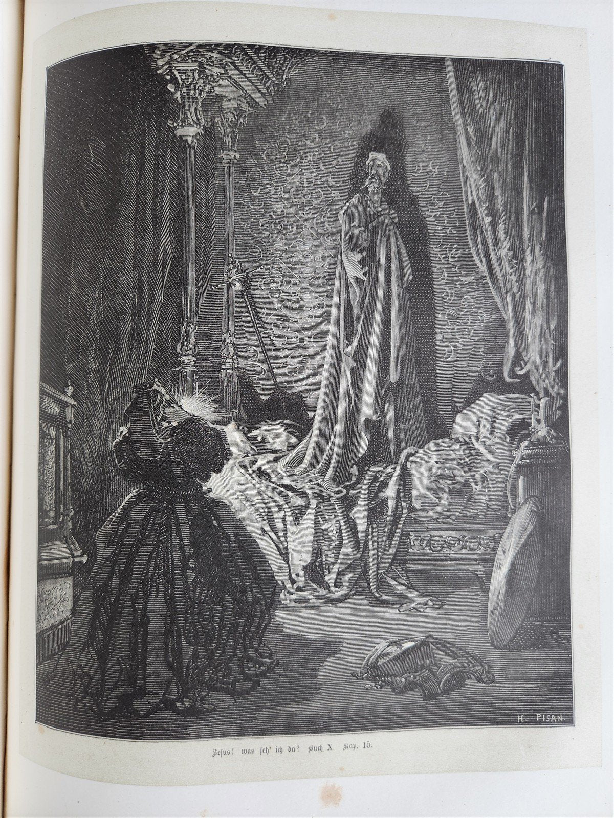 1869 DON QUIXOTE by CERVANTES antique GUSTAVE DORE ILLUSTRATED FOLIO in GERMAN