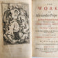 1751 WORKS of ALEXANDER POPE antique 7 VOLUMES in ENGLISH illustrated