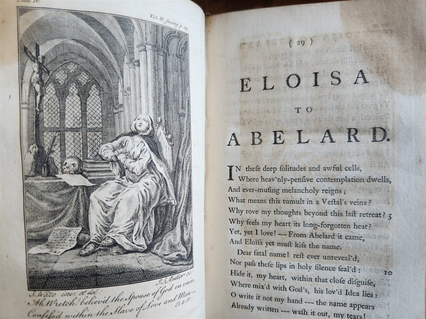 1751 WORKS of ALEXANDER POPE antique 7 VOLUMES in ENGLISH illustrated
