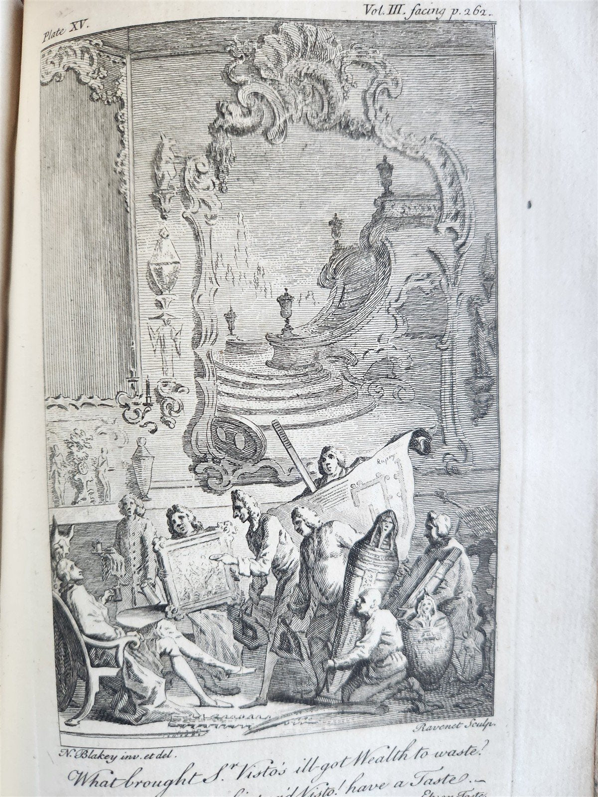 1751 WORKS of ALEXANDER POPE antique 7 VOLUMES in ENGLISH illustrated