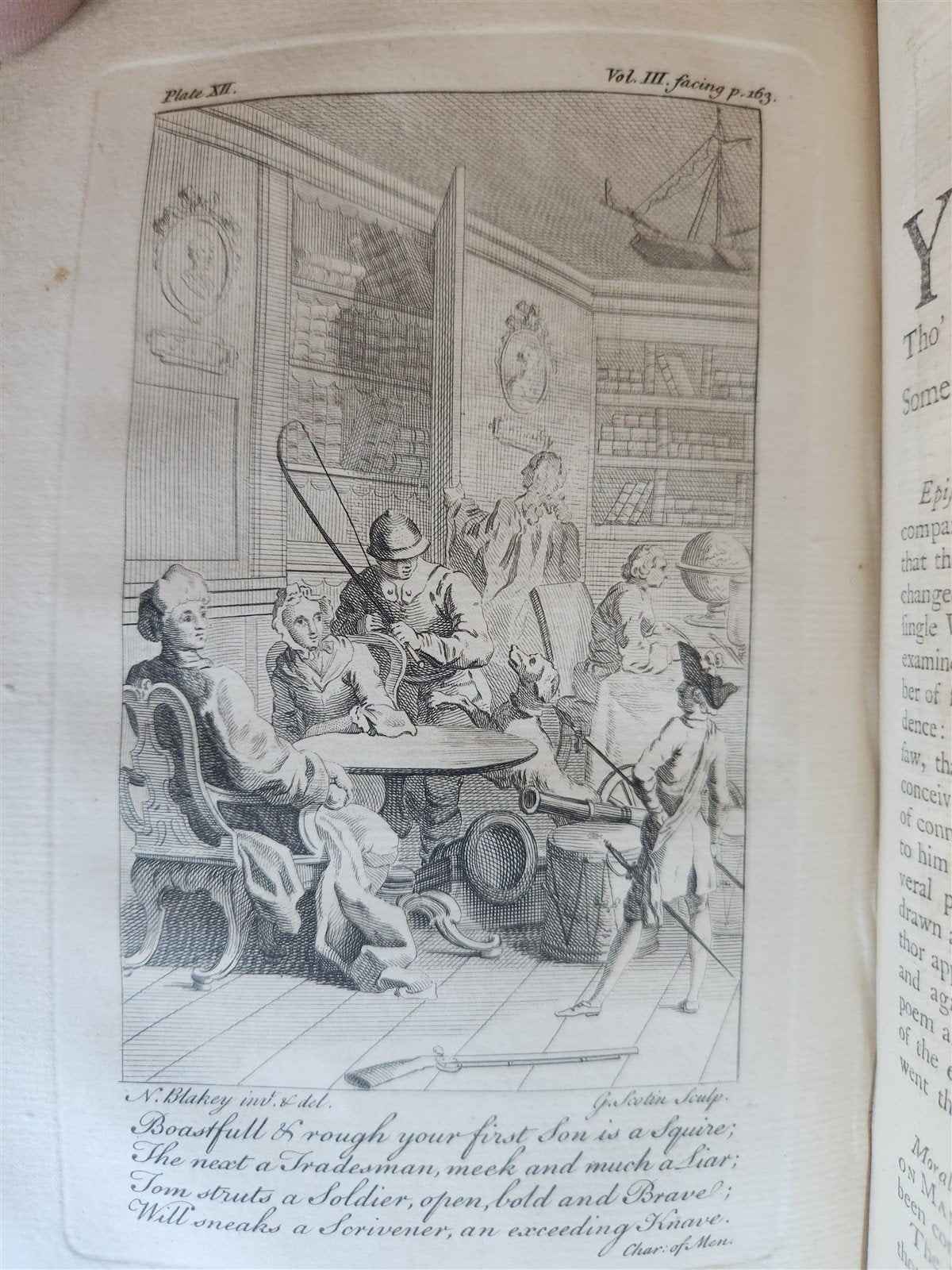 1751 WORKS of ALEXANDER POPE antique 7 VOLUMES in ENGLISH illustrated