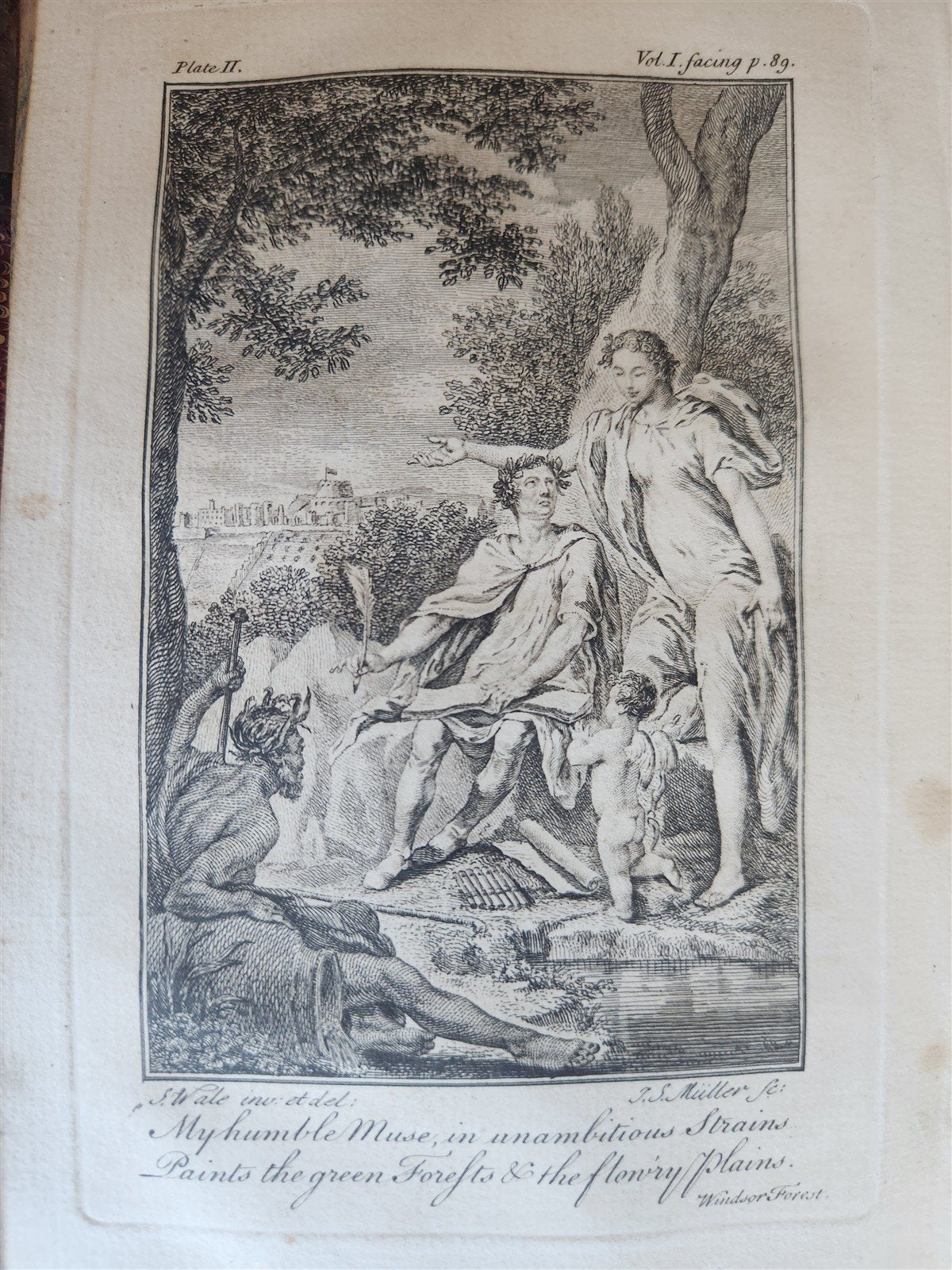 1751 WORKS of ALEXANDER POPE antique 7 VOLUMES in ENGLISH illustrated