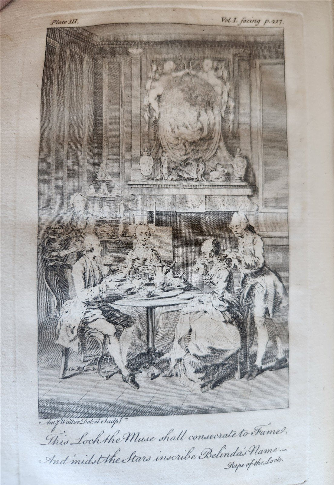 1751 WORKS of ALEXANDER POPE antique 7 VOLUMES in ENGLISH illustrated