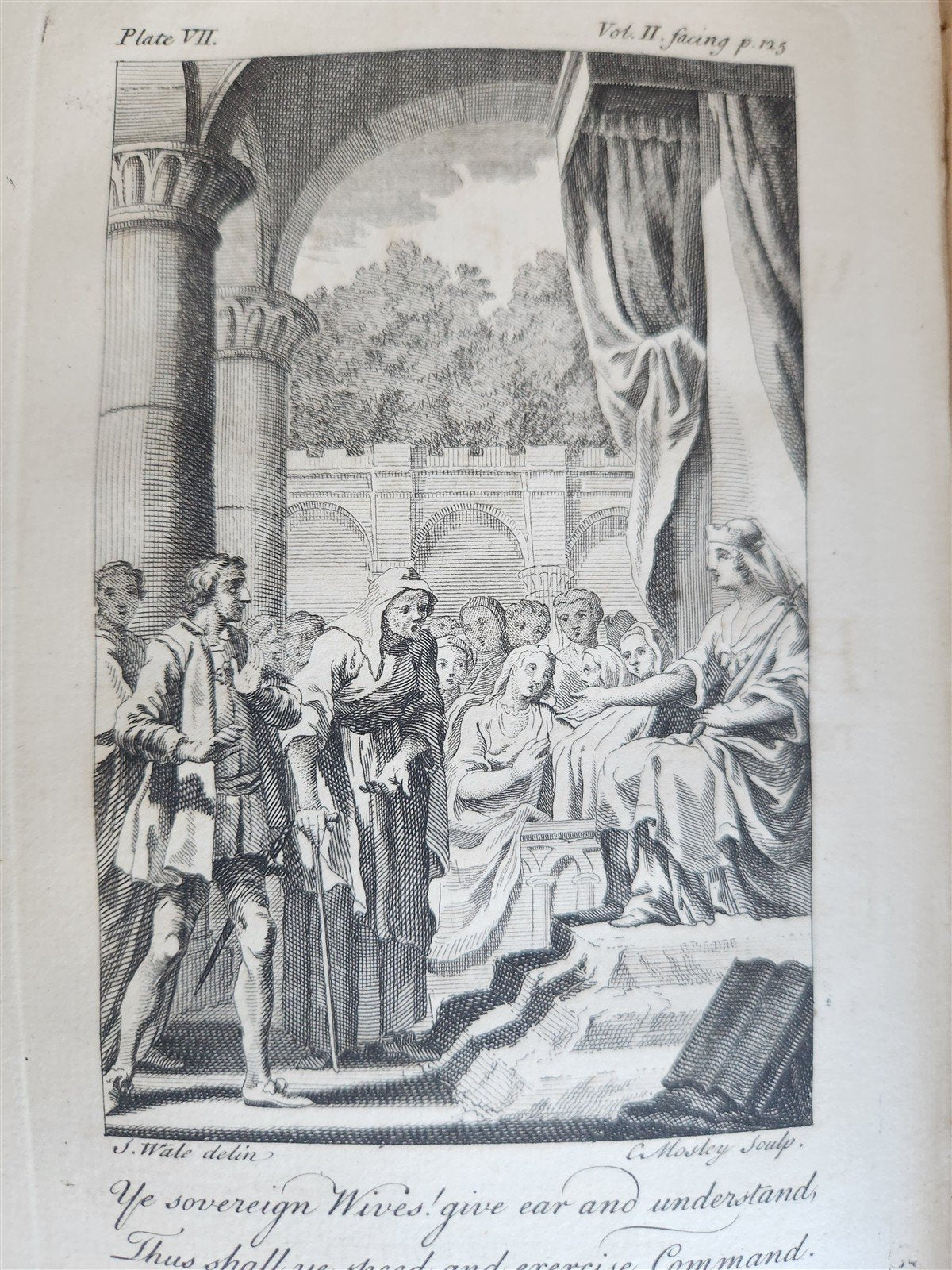 1751 WORKS of ALEXANDER POPE antique 7 VOLUMES in ENGLISH illustrated