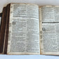 1640 BIBLE in ENGLISH by ROBERT BARKER antique ORIGINAL BINDING w/ CLASPS KJV