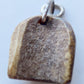 19th century CARVED HORN PENDANT w/ MAN'S FACE antique