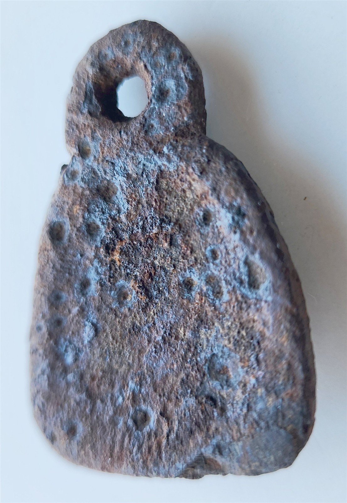 11th century ANGLO-SCANDINAVIAN VIKING BRONZE STIRRUP MOUNT w/MAN'S FACE antique