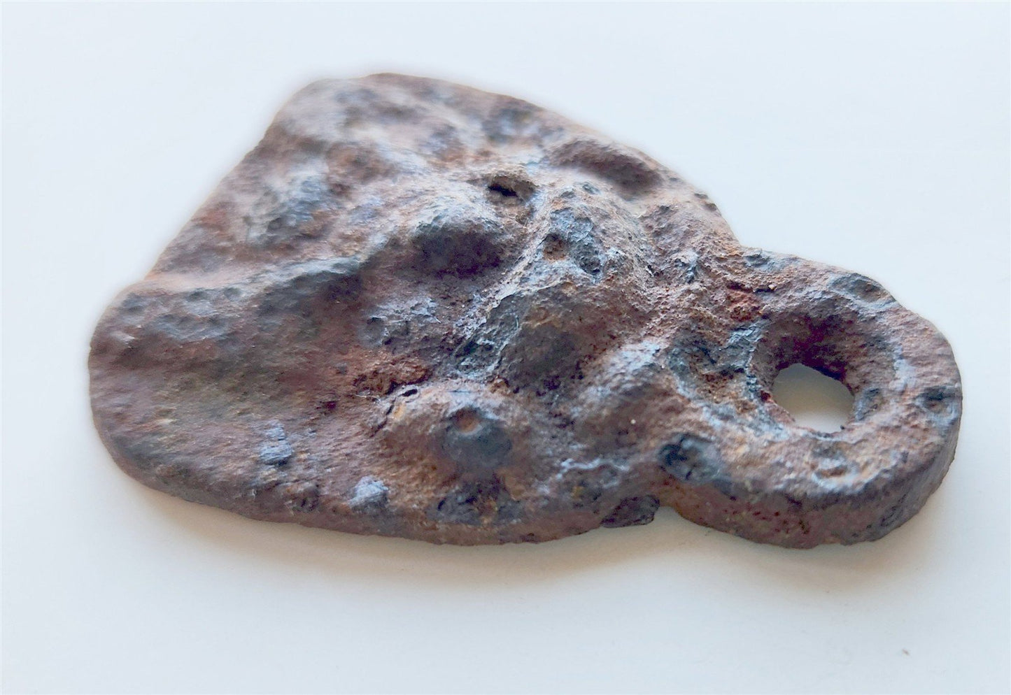 11th century ANGLO-SCANDINAVIAN VIKING BRONZE STIRRUP MOUNT w/MAN'S FACE antique