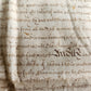 17th CENTURY MANUSCRIPT on VELLUM ANTIQUE LEGAL DOCUMENT in ENGLISH