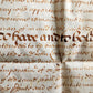17th CENTURY MANUSCRIPT on VELLUM ANTIQUE BRITISH LEGAL DOCUMENT in ENGLISH