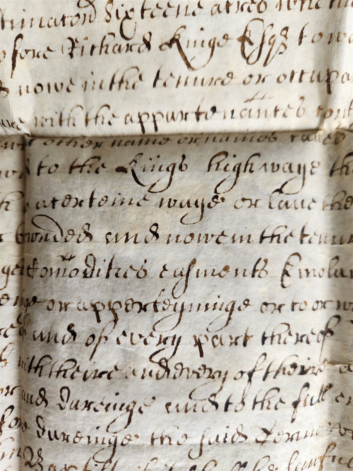 1680 17th CENTURY MANUSCRIPT on VELLUM ANTIQUE BRITISH LEGAL DOCUMENT in ENGLISH