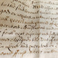 1680 17th CENTURY MANUSCRIPT on VELLUM ANTIQUE BRITISH LEGAL DOCUMENT in ENGLISH
