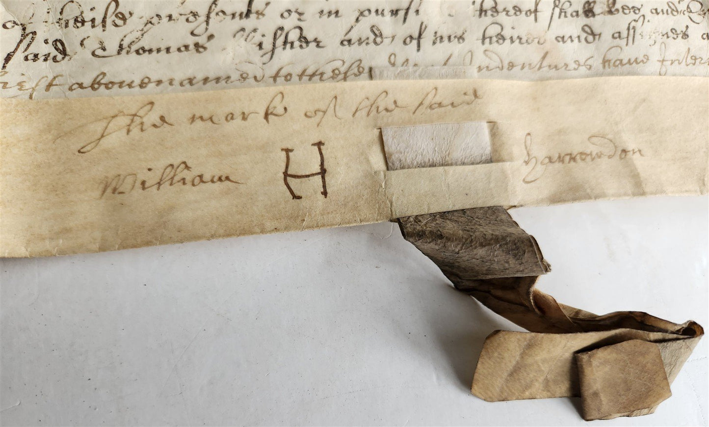 1665 17th CENTURY MANUSCRIPT on VELLUM ANTIQUE BRITISH LEGAL DOCUMENT in ENGLISH