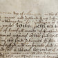 1665 17th CENTURY MANUSCRIPT on VELLUM ANTIQUE BRITISH LEGAL DOCUMENT in ENGLISH