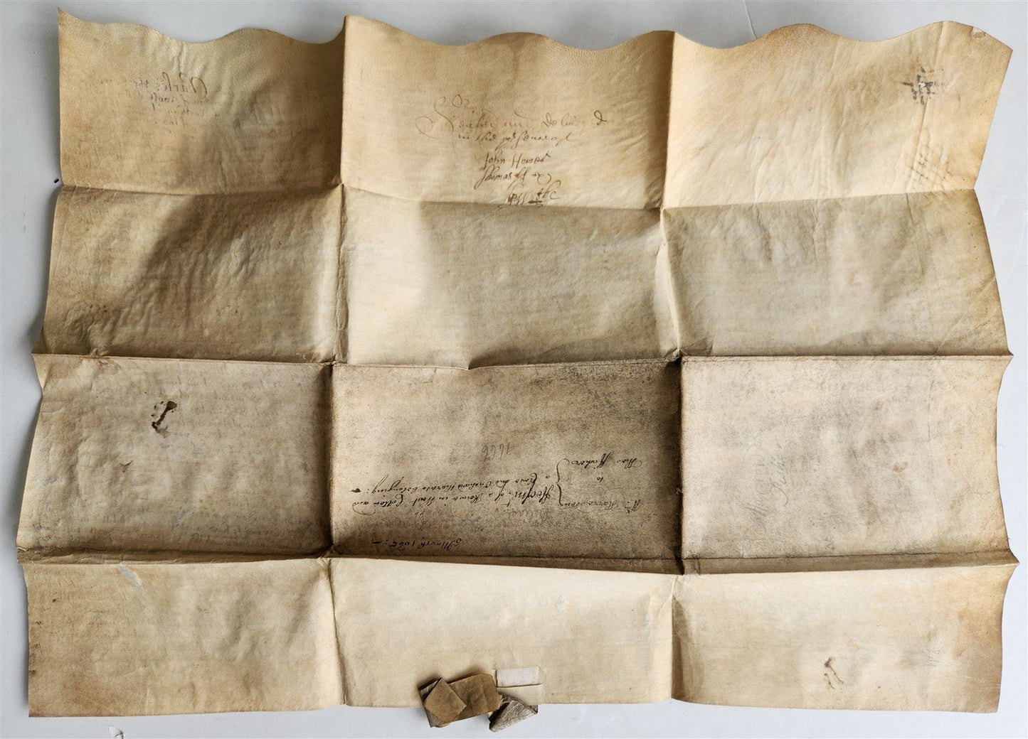 1665 17th CENTURY MANUSCRIPT on VELLUM ANTIQUE BRITISH LEGAL DOCUMENT in ENGLISH