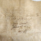 1665 17th CENTURY MANUSCRIPT on VELLUM ANTIQUE BRITISH LEGAL DOCUMENT in ENGLISH