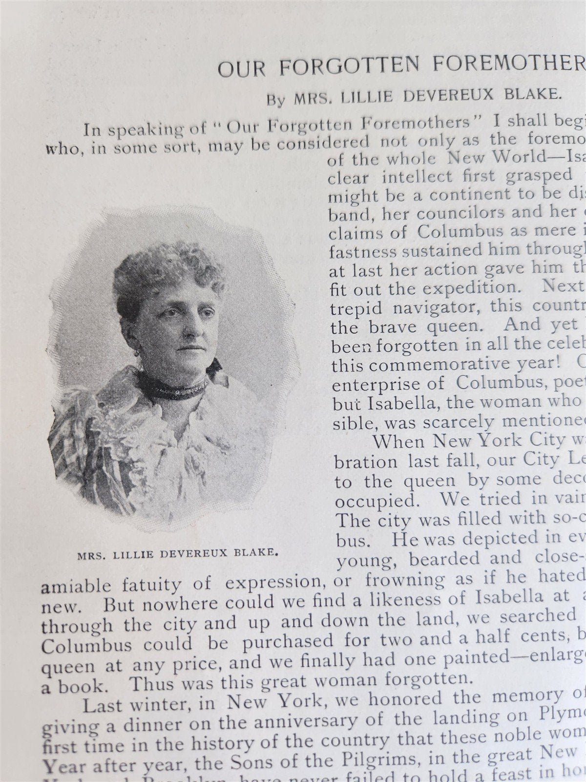 1894 Congress of Women World's Columbian Exposition ANTIQUE Americana