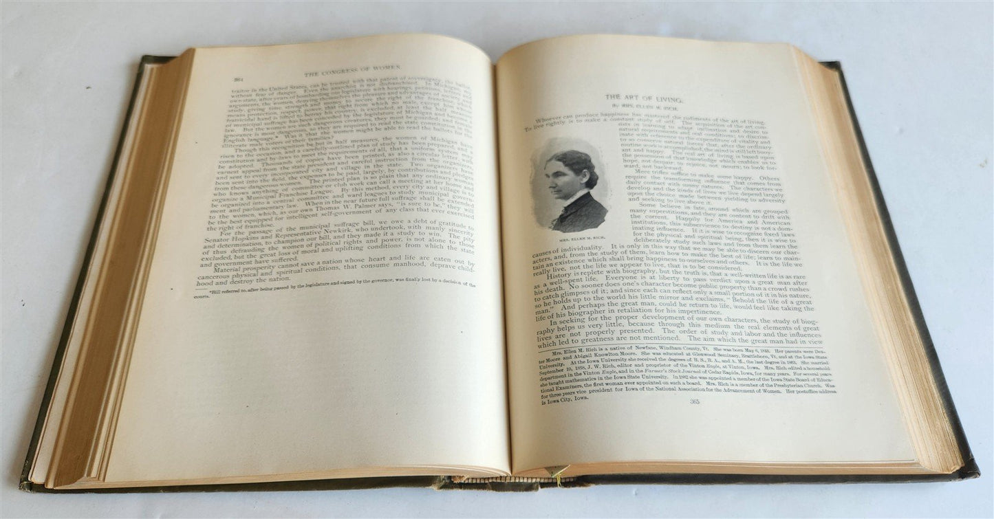 1894 Congress of Women World's Columbian Exposition ANTIQUE Americana