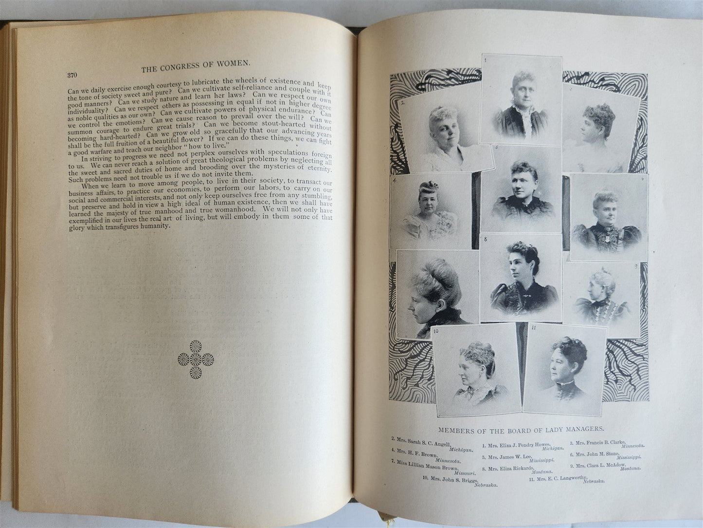 1894 Congress of Women World's Columbian Exposition ANTIQUE Americana
