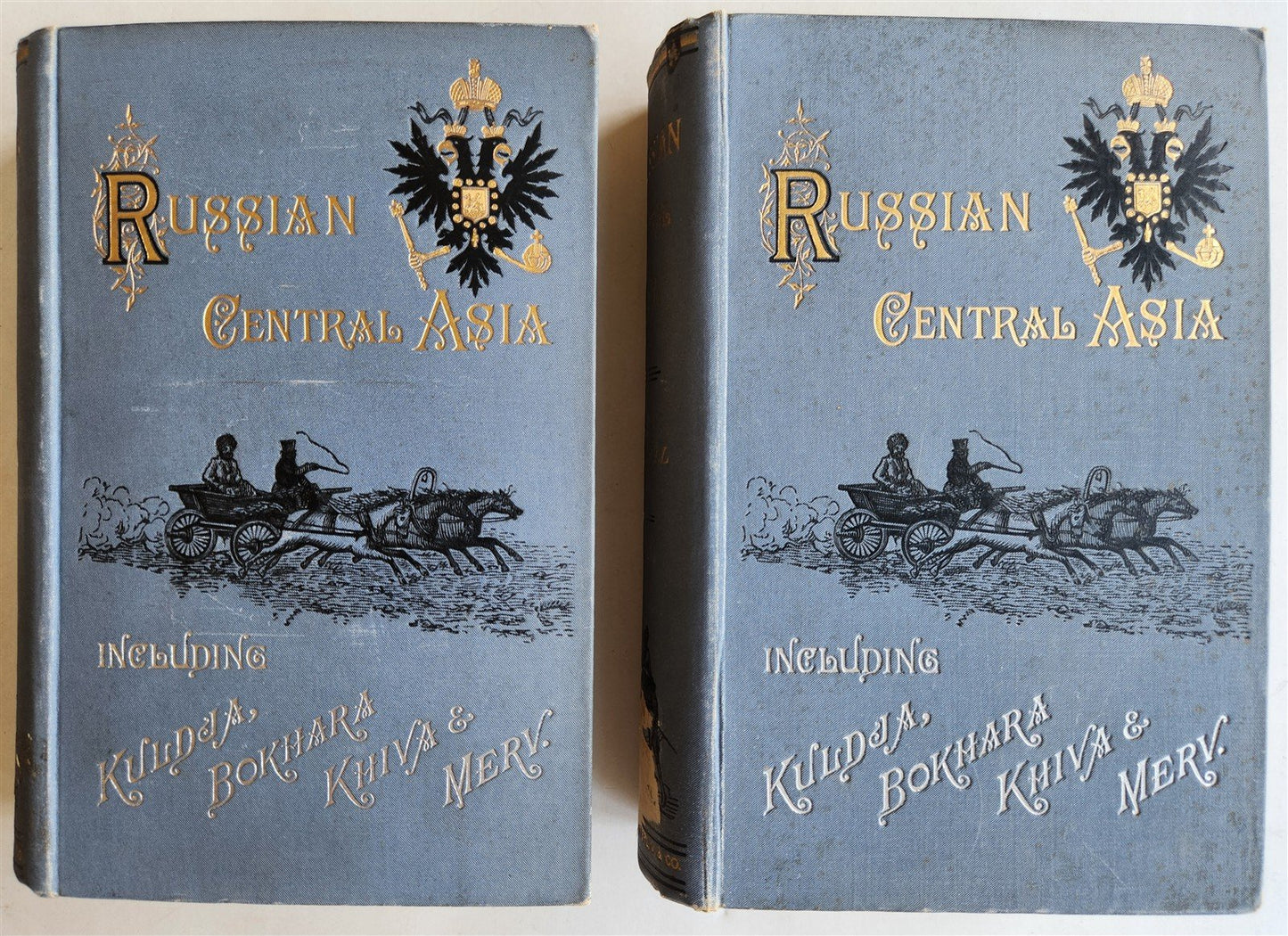 1885 Russian Central Asia Including Kuldja Bokhara Kiva Merv ANTIQUE illustrated