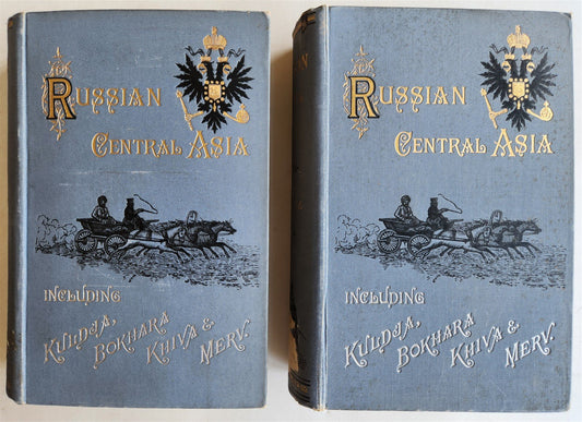1885 Russian Central Asia Including Kuldja Bokhara Kiva Merv ANTIQUE illustrated