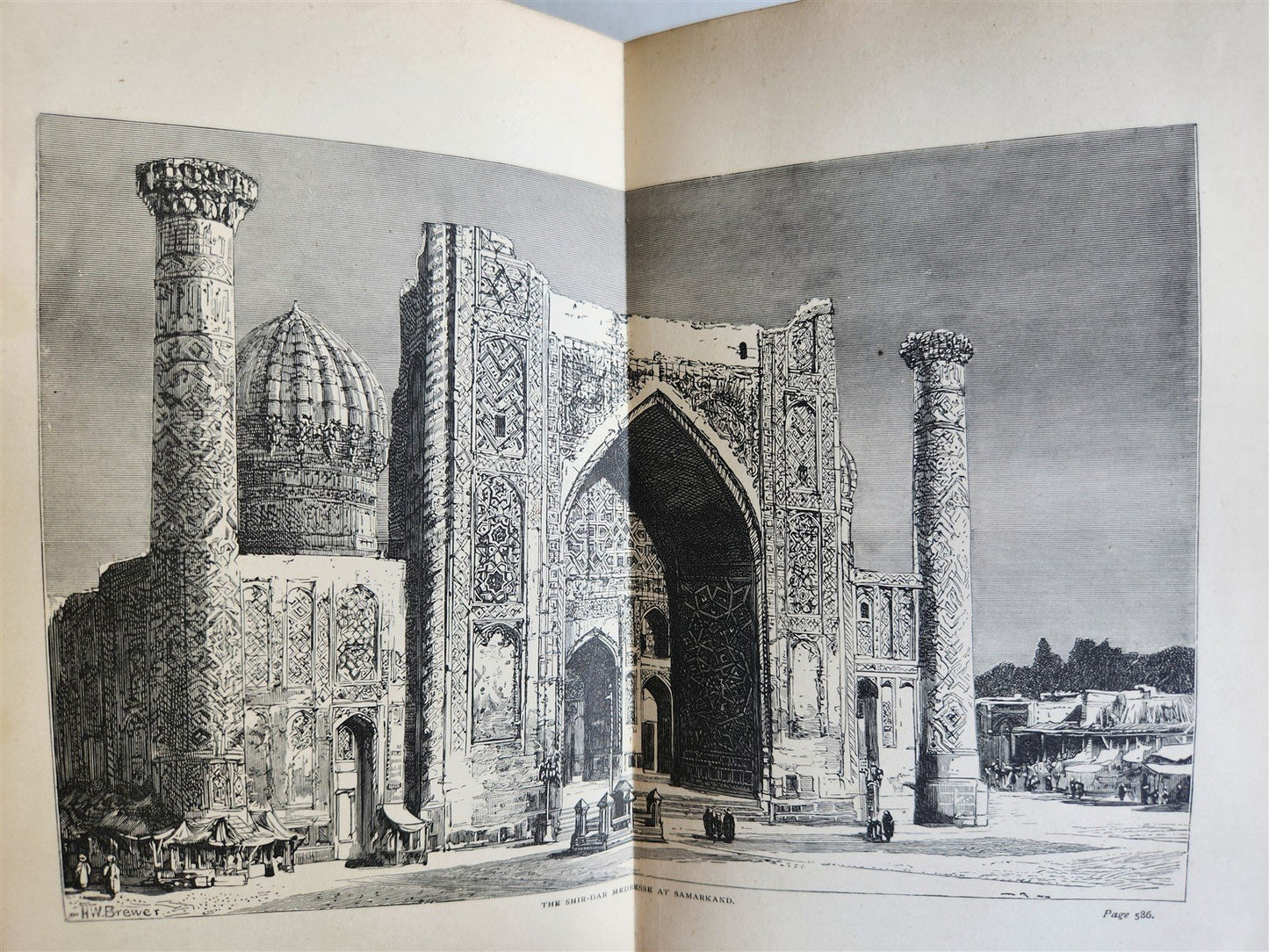 1885 Russian Central Asia Including Kuldja Bokhara Kiva Merv ANTIQUE illustrated