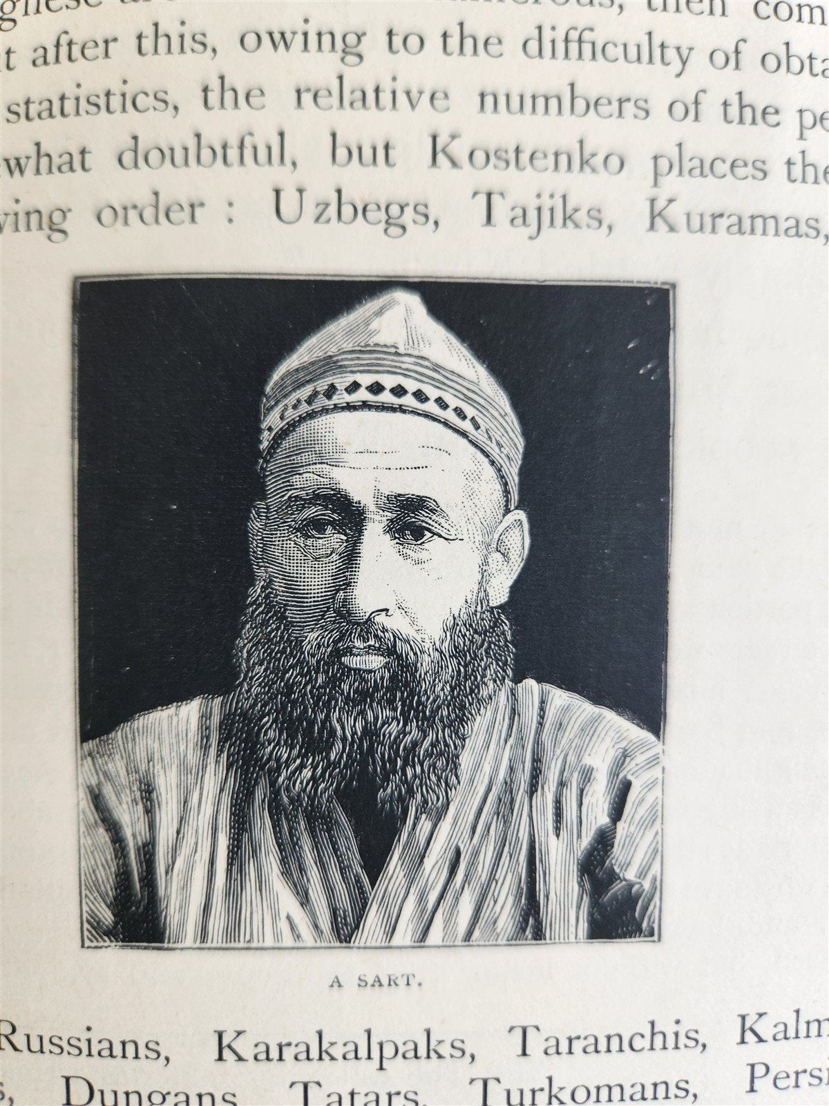 1885 Russian Central Asia Including Kuldja Bokhara Kiva Merv ANTIQUE illustrated