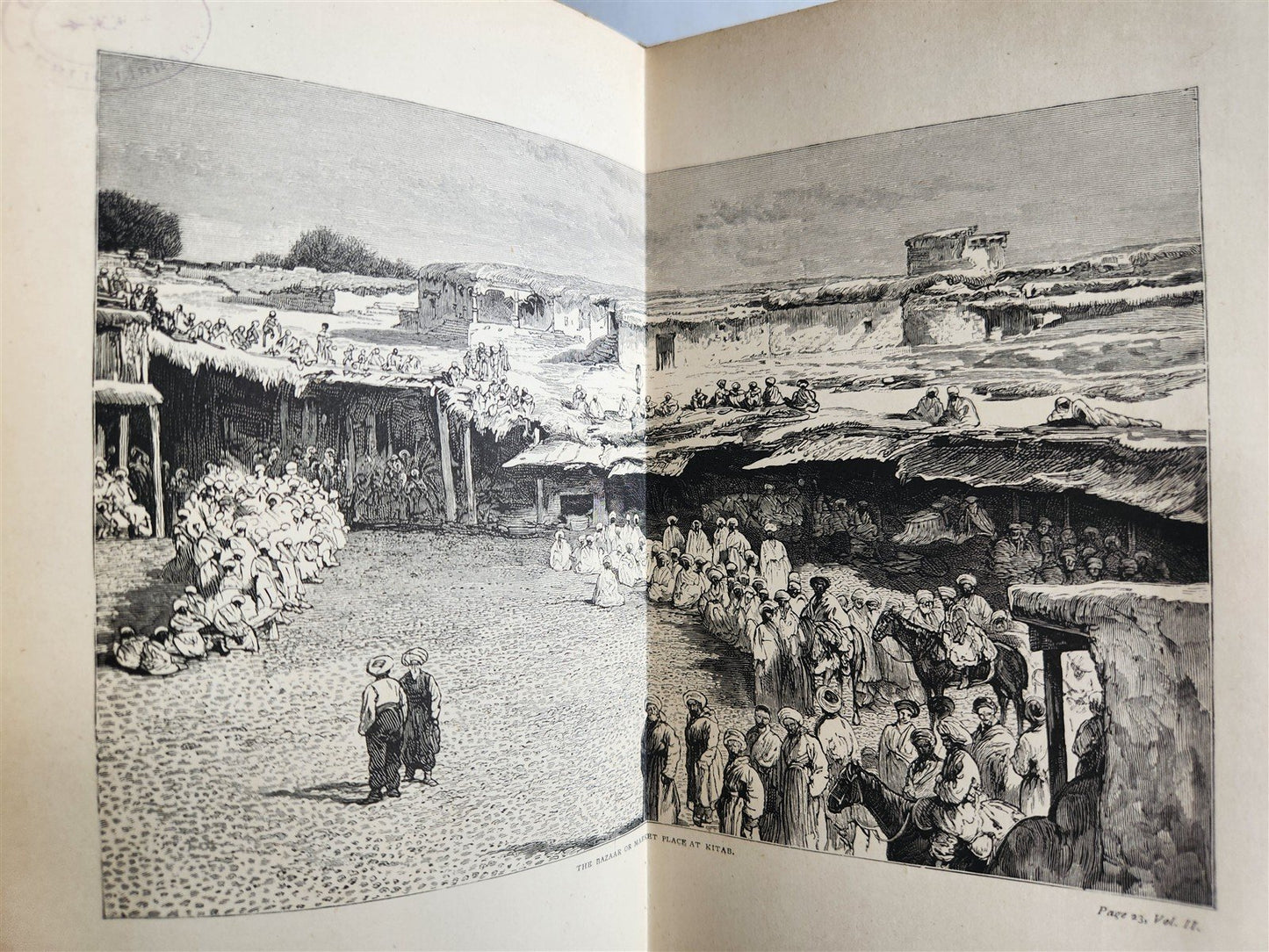 1885 Russian Central Asia Including Kuldja Bokhara Kiva Merv ANTIQUE illustrated