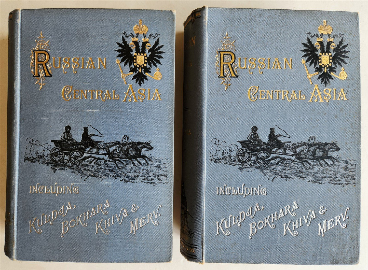 1885 Russian Central Asia Including Kuldja Bokhara Kiva Merv ANTIQUE illustrated