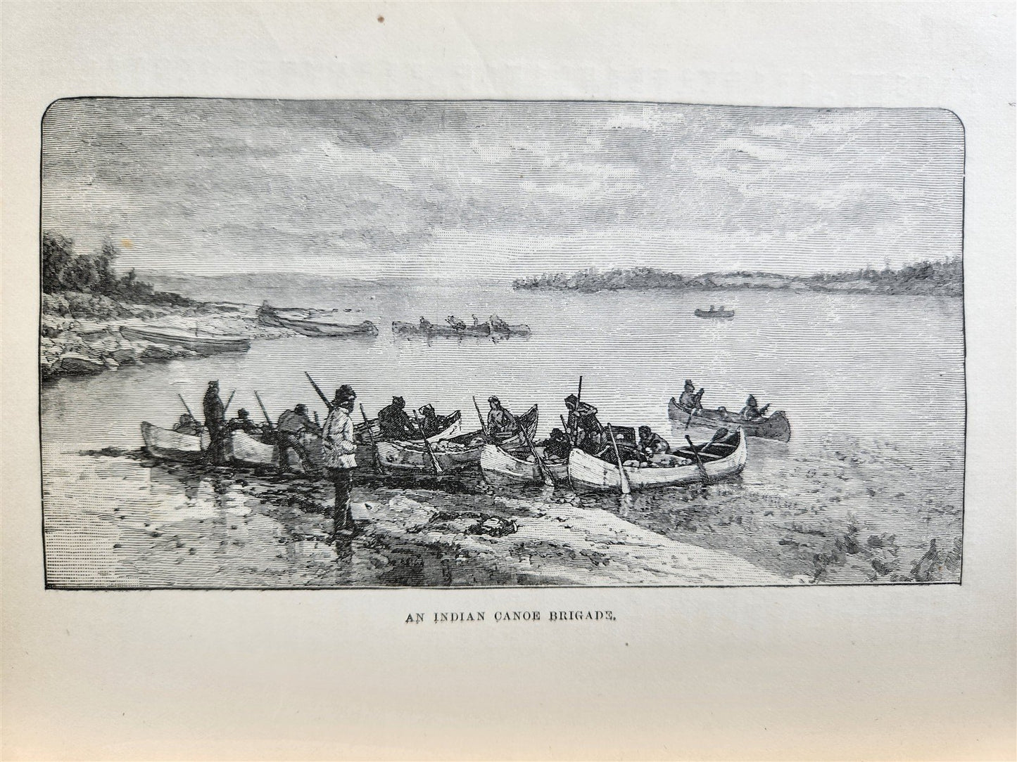 1890 By Canoe & Dog-Train Among the Cree & Salteaux Indians ANTIQUE illustrated
