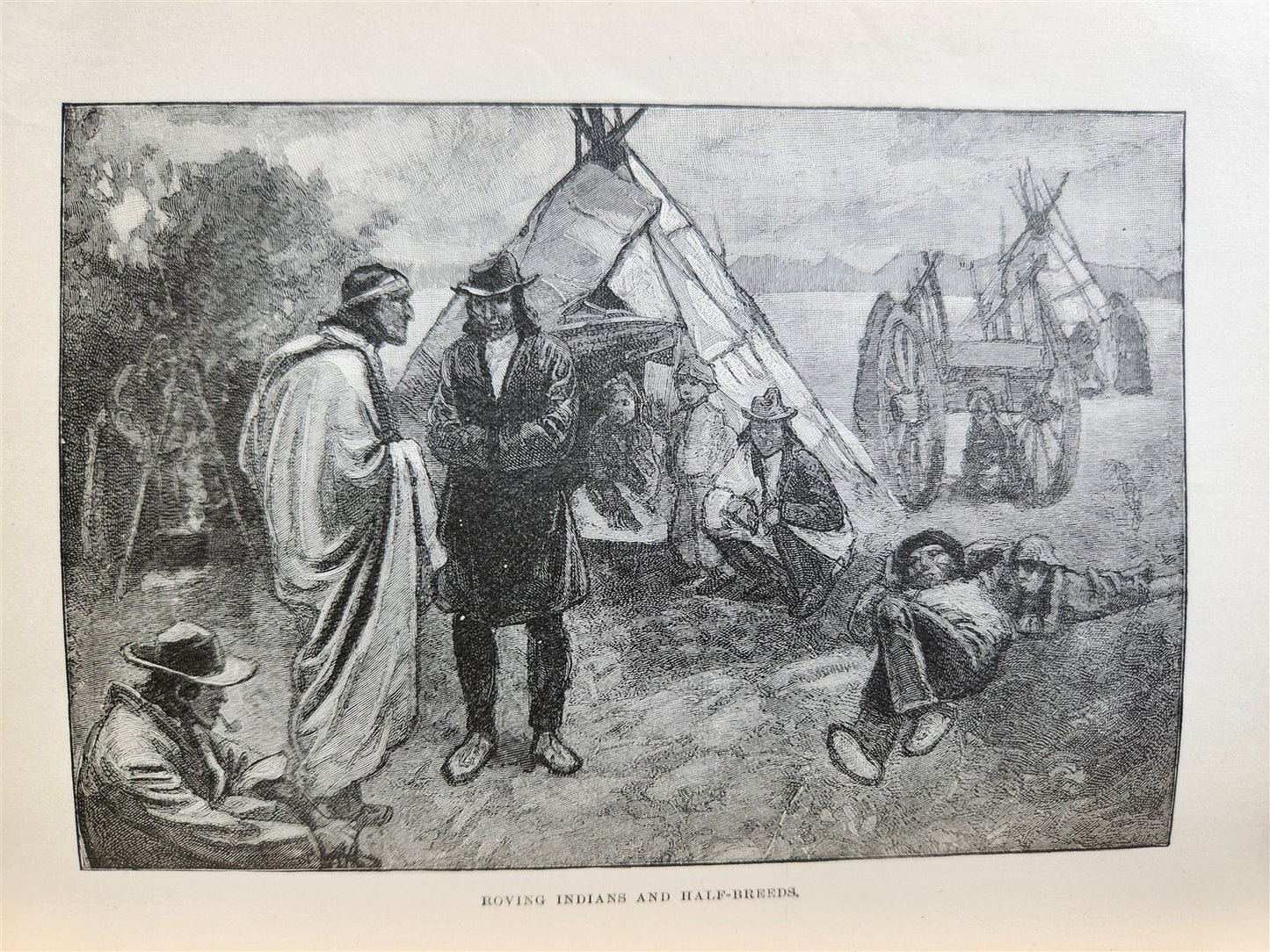 1890 By Canoe & Dog-Train Among the Cree & Salteaux Indians ANTIQUE illustrated