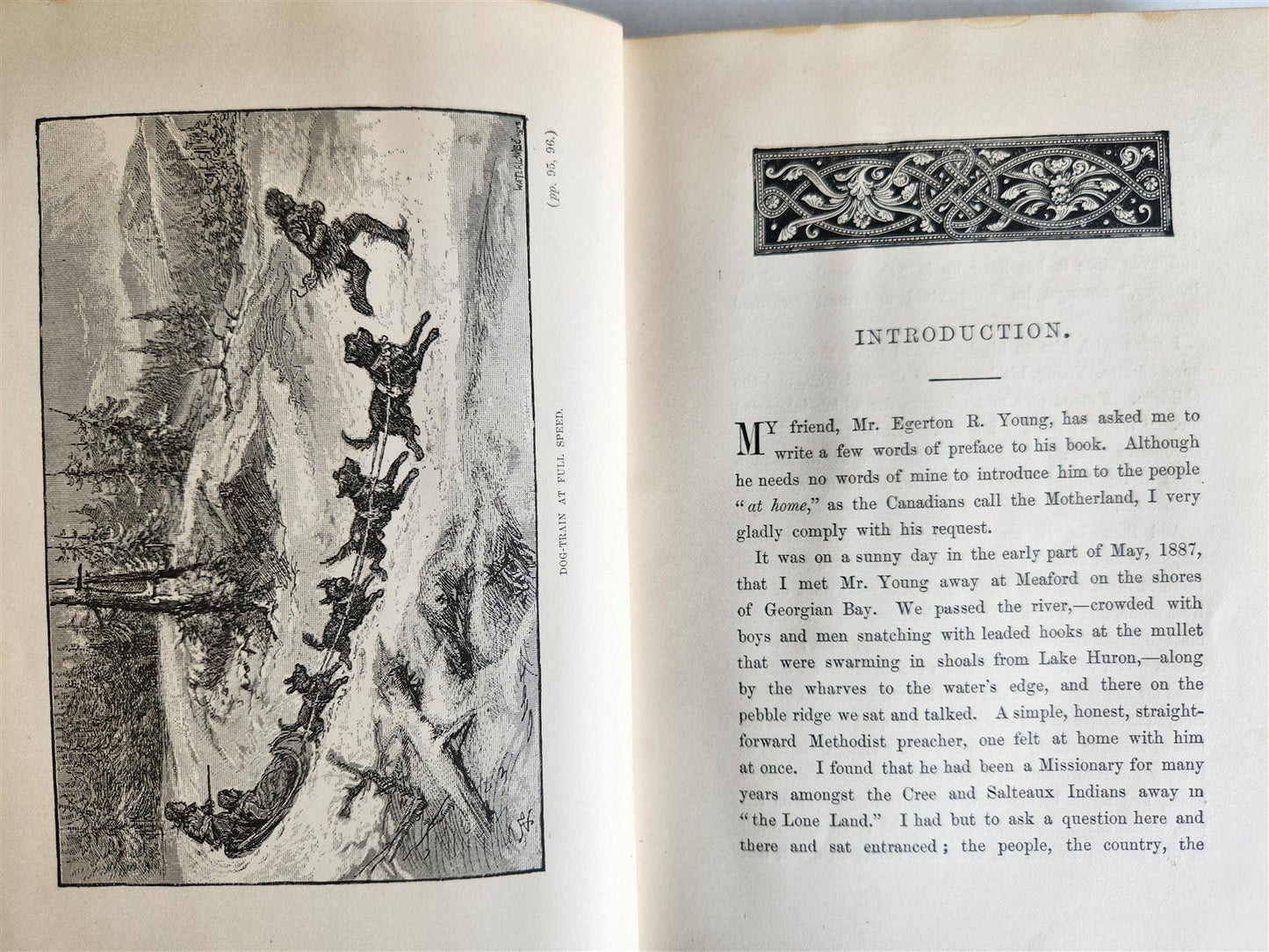 1890 By Canoe & Dog-Train Among the Cree & Salteaux Indians ANTIQUE illustrated